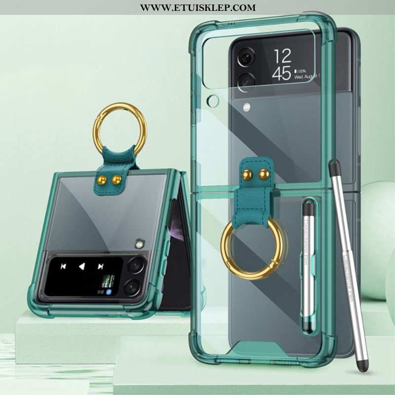 Futerały do Samsung Galaxy Z Flip 4 Etui Folio Barwione Rysikiem Gkk